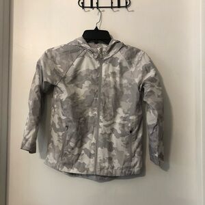 Target all in motion Kids Gray Snow Camo‎ Raincoat Lightweight High Collar Small